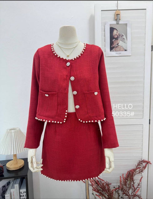 HELLO FASHION High End Tweed Co-Ord Sets